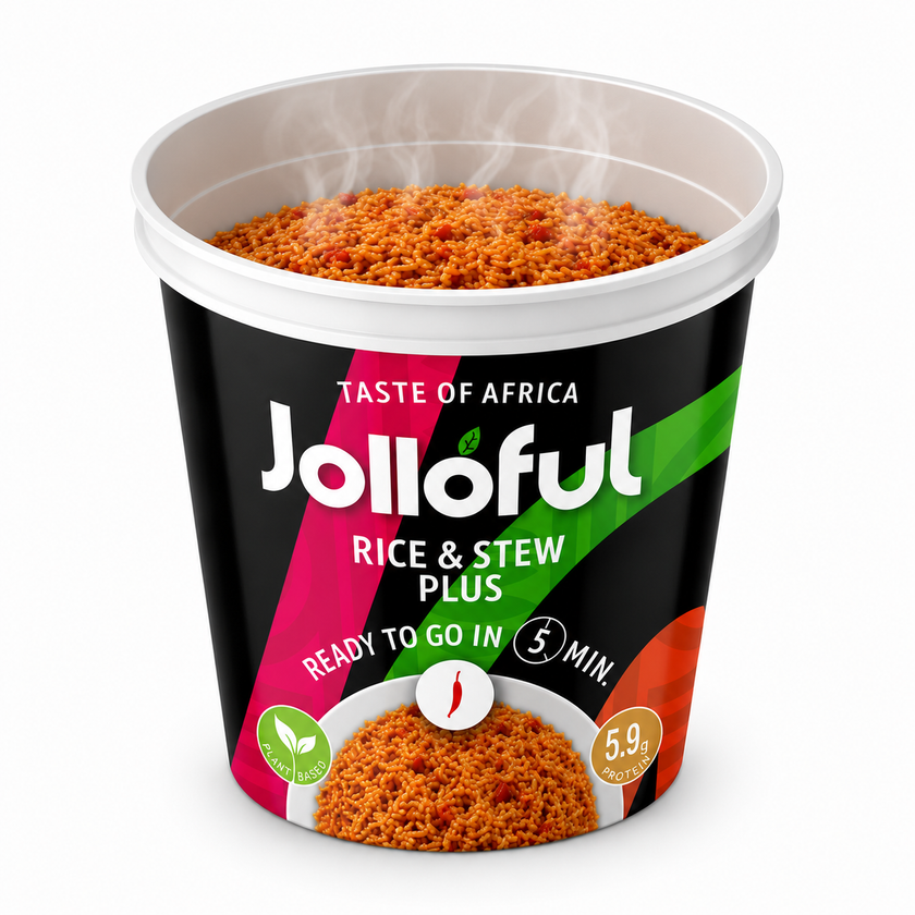 Jolloful White Rice and Stew Plus